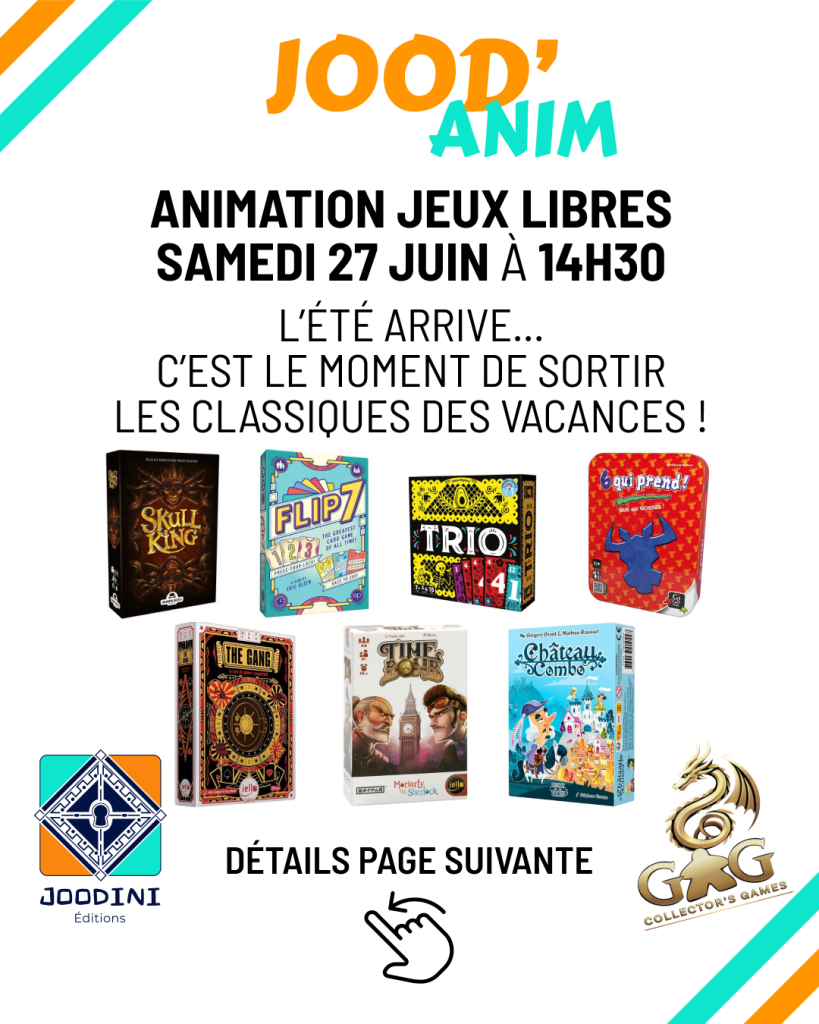 Des jeux pour vos vacances !