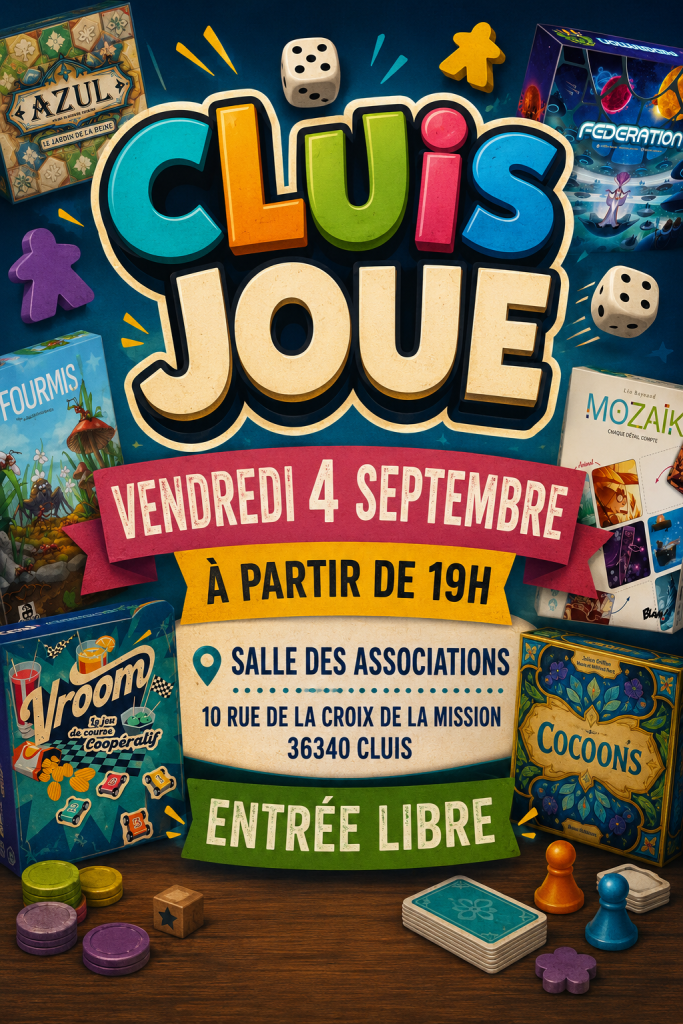 Soirée jeux à Cluis (36)
